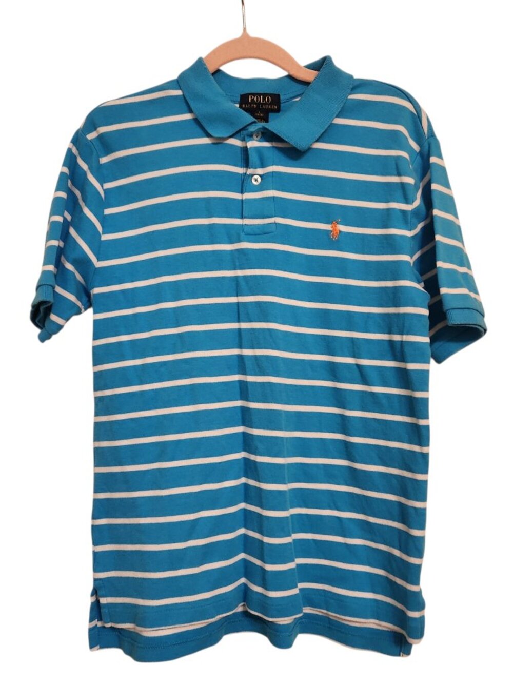 Polo Ralph Lauren Aqua Blue Polo Shirt Size L (14-16)